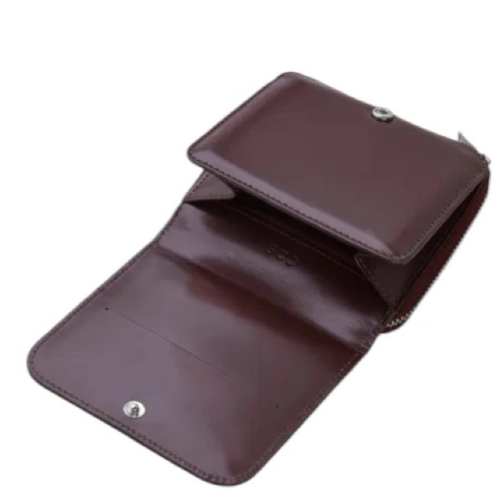 COS Purple/Burgundy Leather Wallet